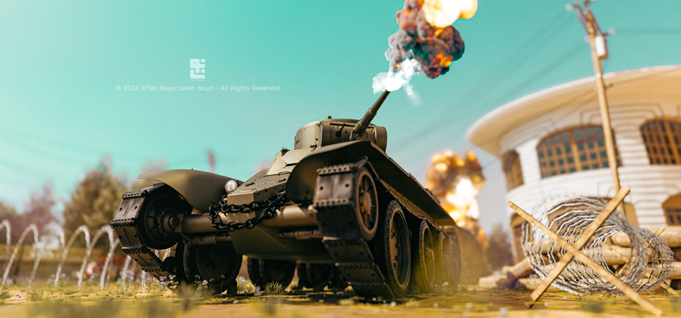Soviet Tank at Rasht’s Municipality Square
